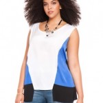 eloquii colorblock soft top