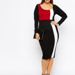 bodycon dress with panels