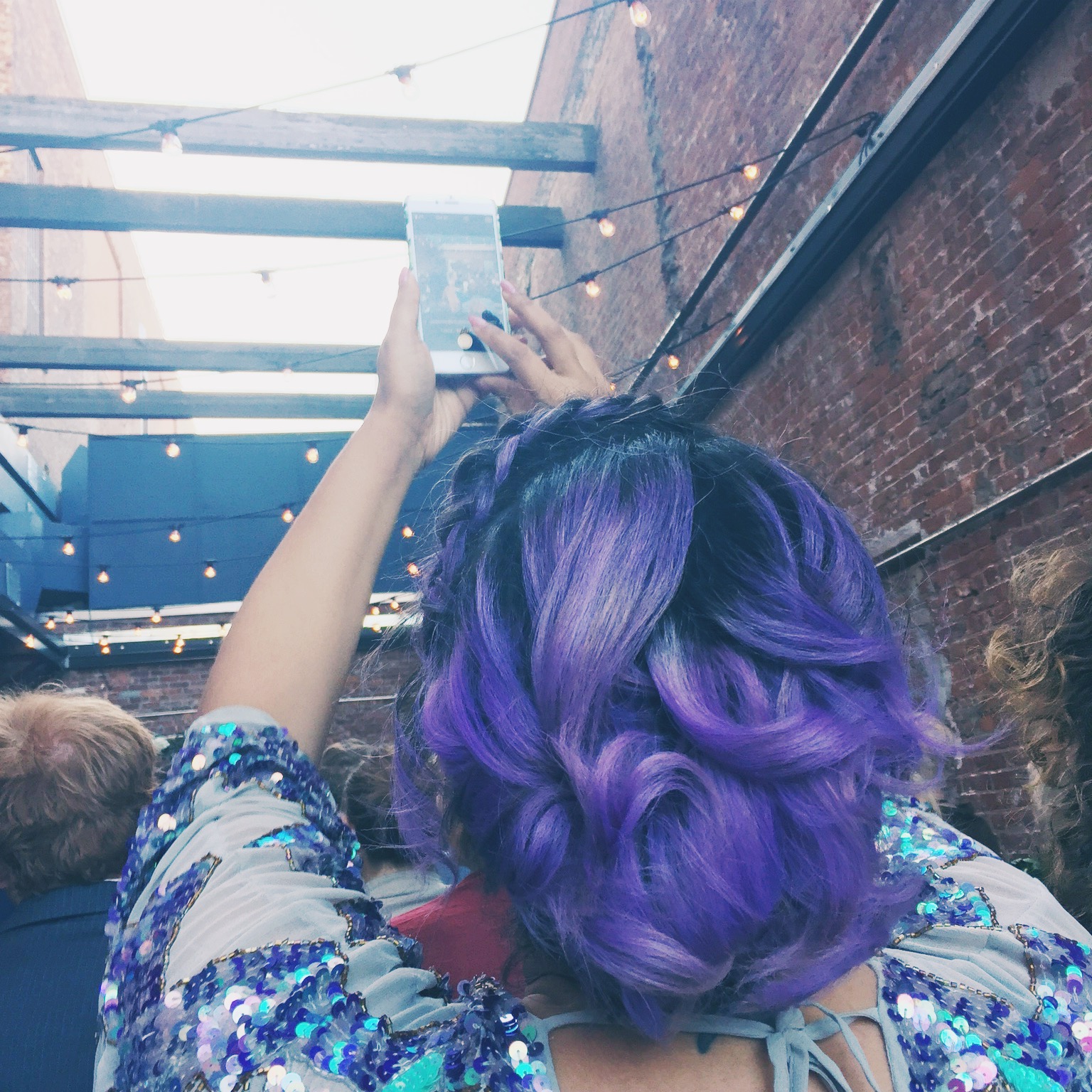 gabifresh-purple-short-hair-formal-updo