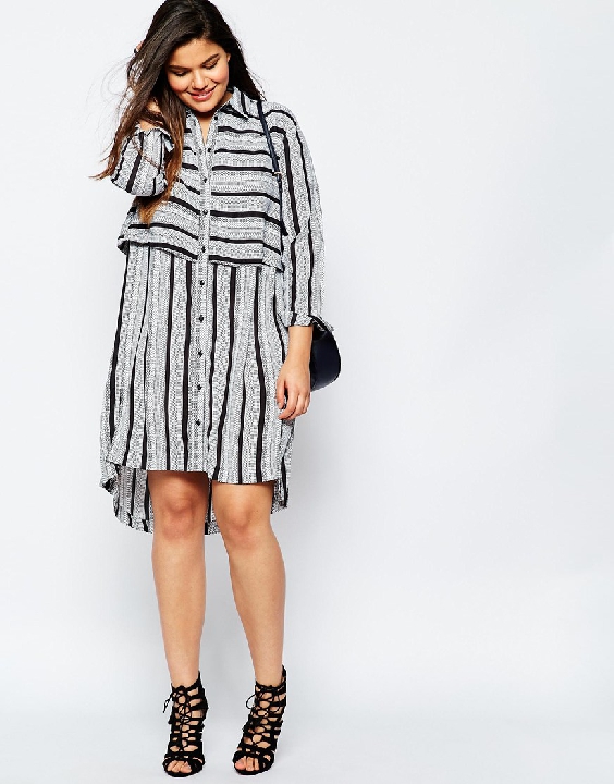 asos curve shirt dress