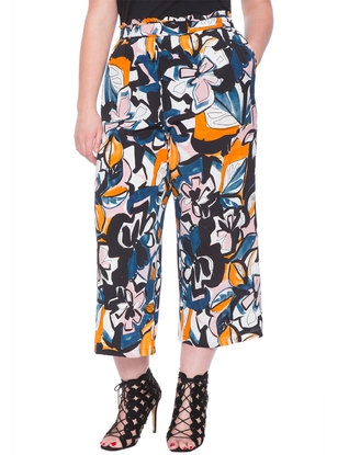 printed cropped pant