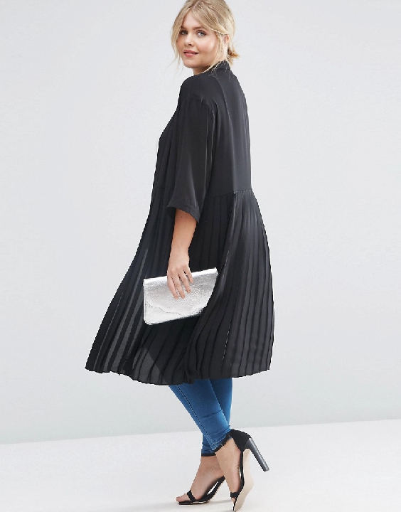 asos curve pleated back soft blazer