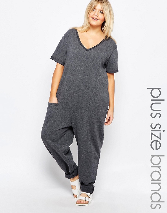 asos plus slouchy jumpsuit