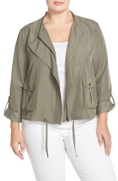 nordstrom collarless jacket