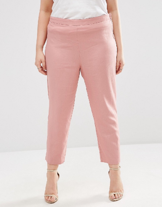 asos curve cropped pants