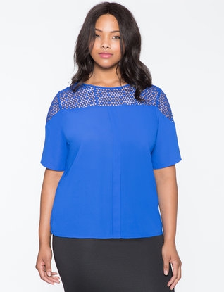 eloquii lace yoke top