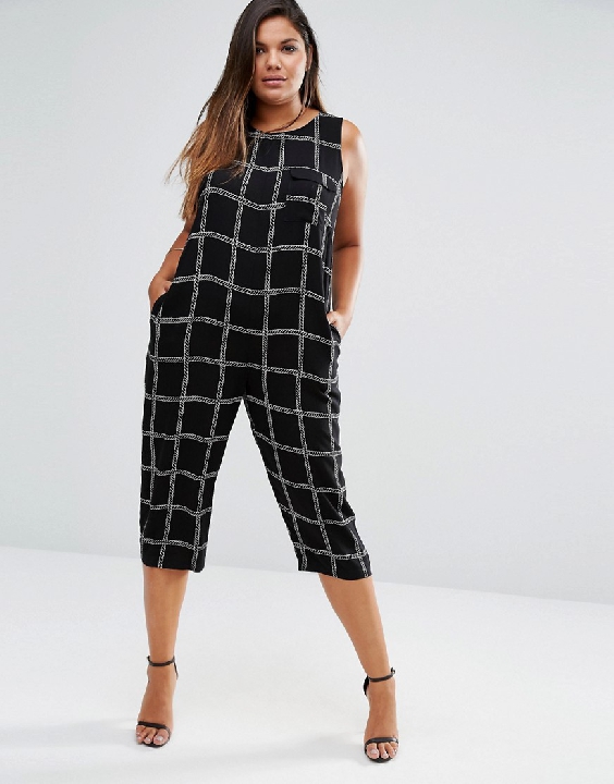 asos curve minimal jumpsuit