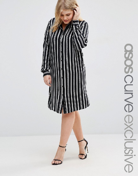 asos curve shirt dress